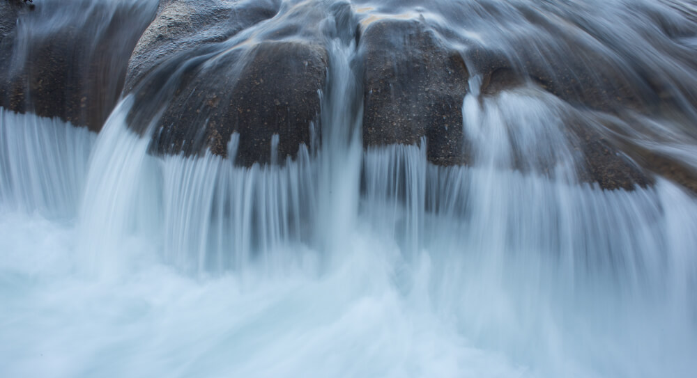 Water Cascade over Rocks in Tuolumne